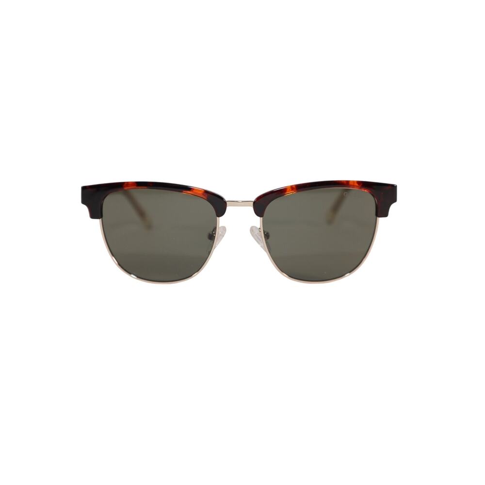 GUESS Men's Round Sunglasses - Dark Havana / Green - NWT